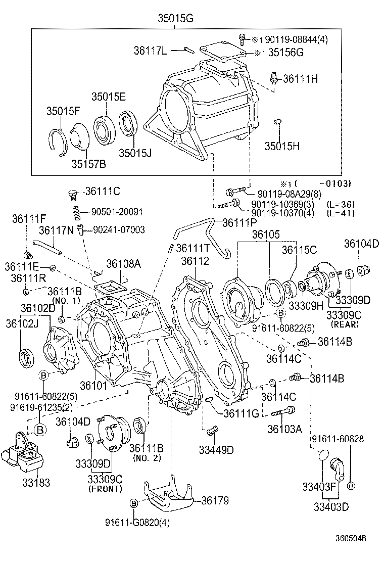 33309-35102 FLANGE SUB-ASSY, OUTPUT SHAFT COMPANION product image