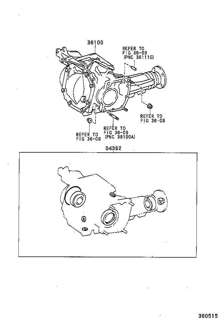 04362-52011 GASKET KIT, TRANSFER OVERHAUL product image