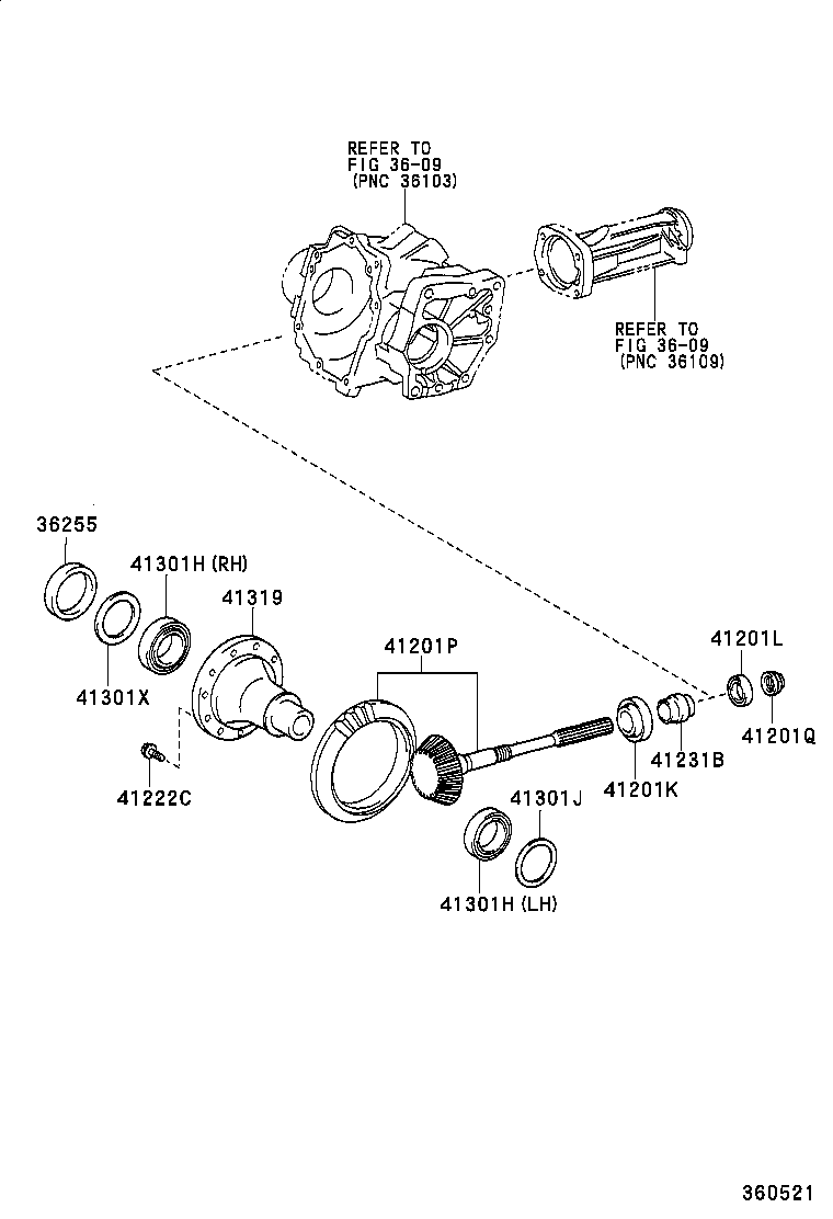 90366-45019 BEARING(FOR RING GEAR MOUNTING CASE) product image