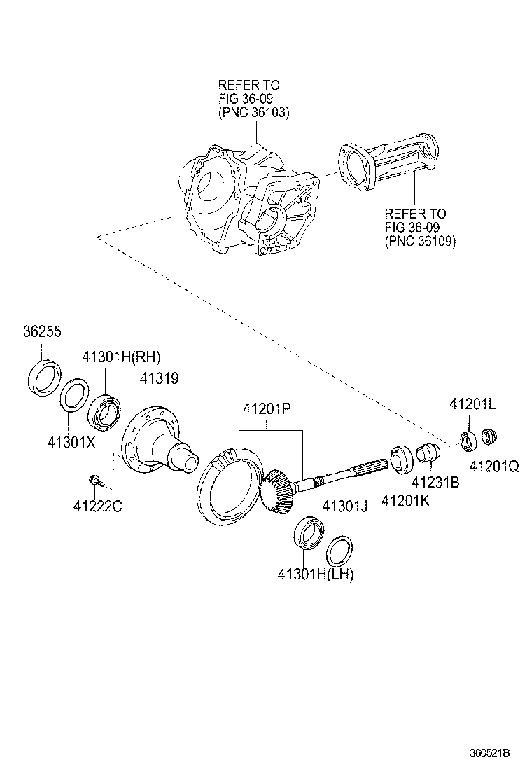 Toyota 36265-21680 WASHER, PLATE(FOR RING GEAR MOUNTING CASE)