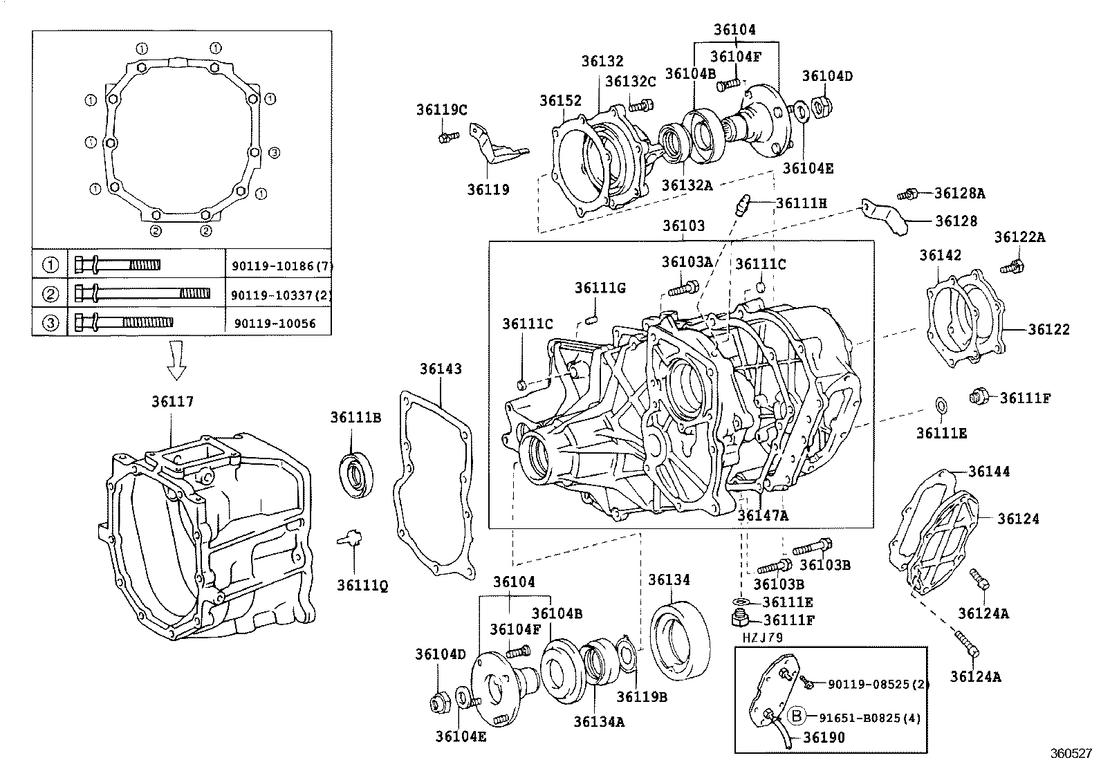 36142-60040 GASKET, TRANSFER COVER product image