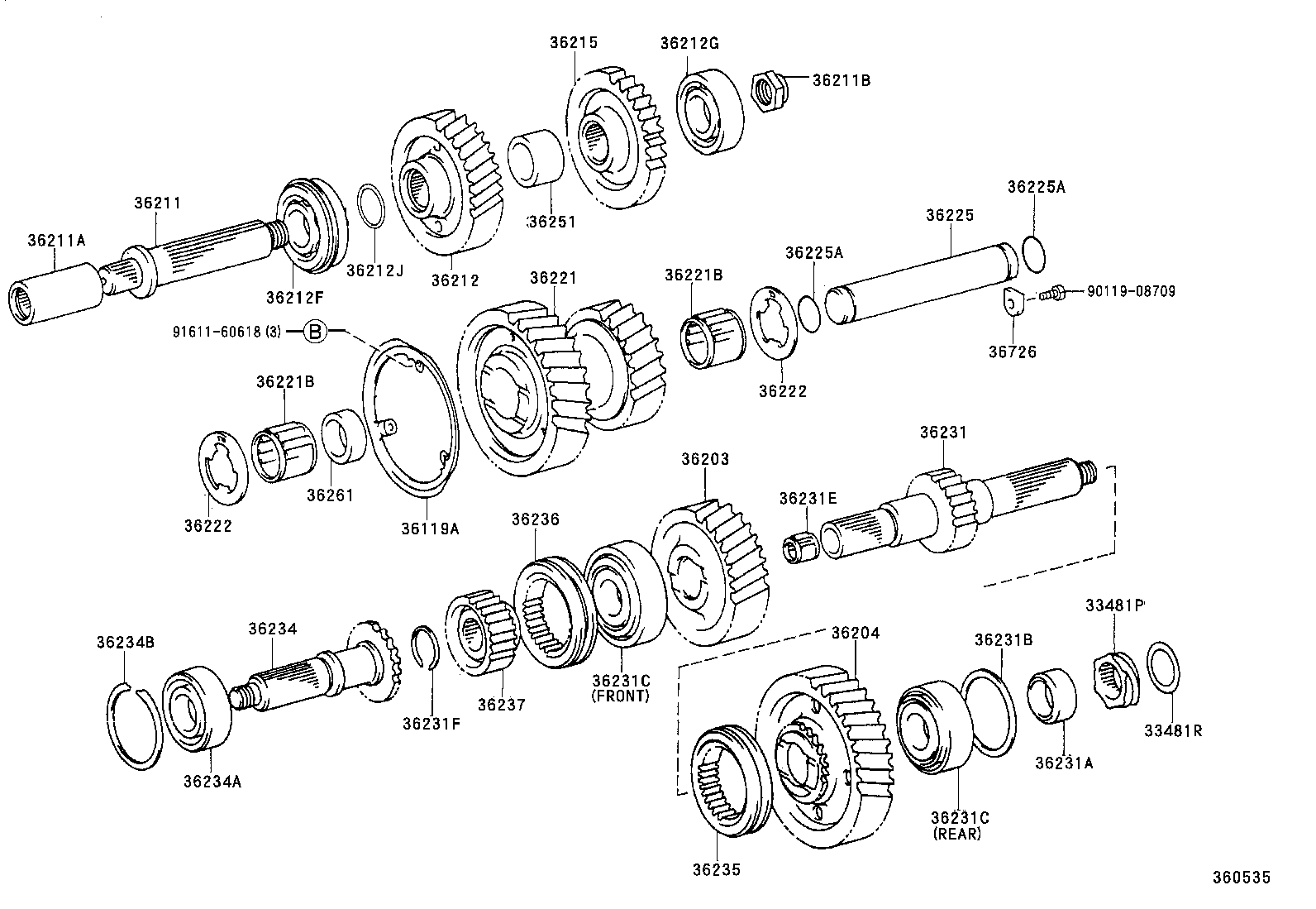 36237-60030 HUB, TRANSFER CLUTCH product image