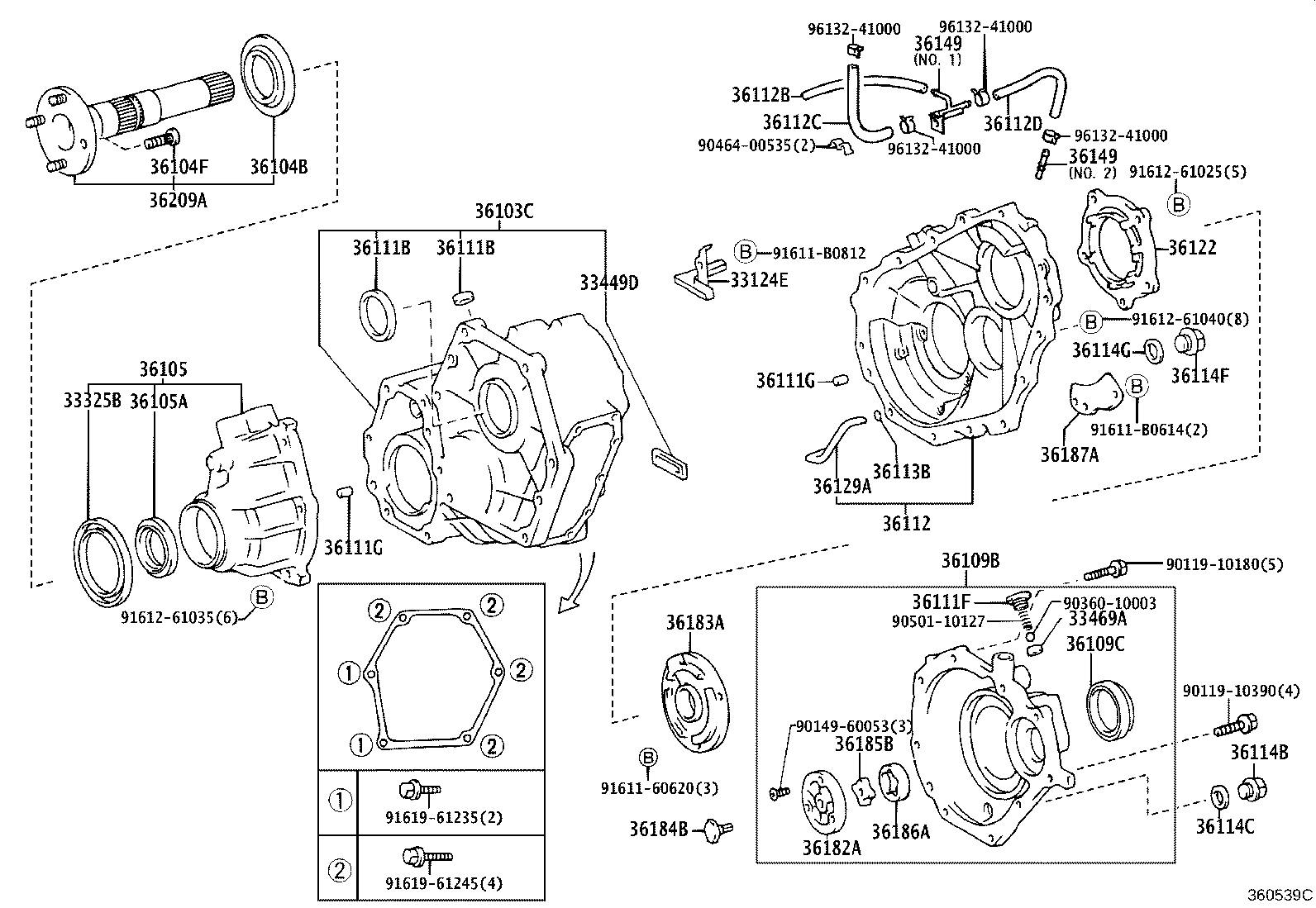 33183-60050 DAMPER, TRANSFER DYNAMIC product image