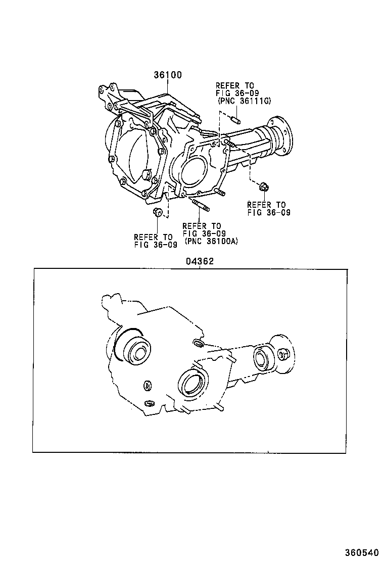 04362-52040 GASKET KIT, TRANSFER OVERHAUL product image