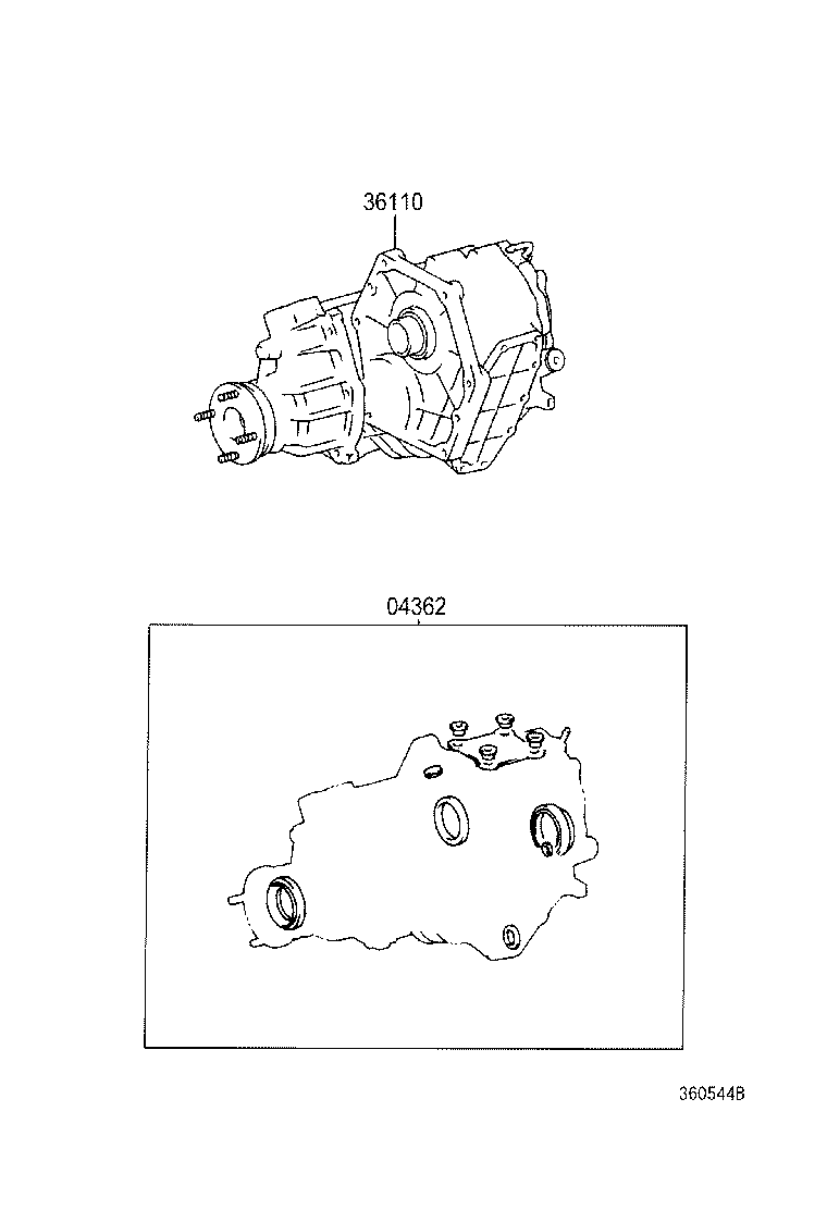 04362-60380 GASKET KIT, TRANSFER OVERHAUL product image