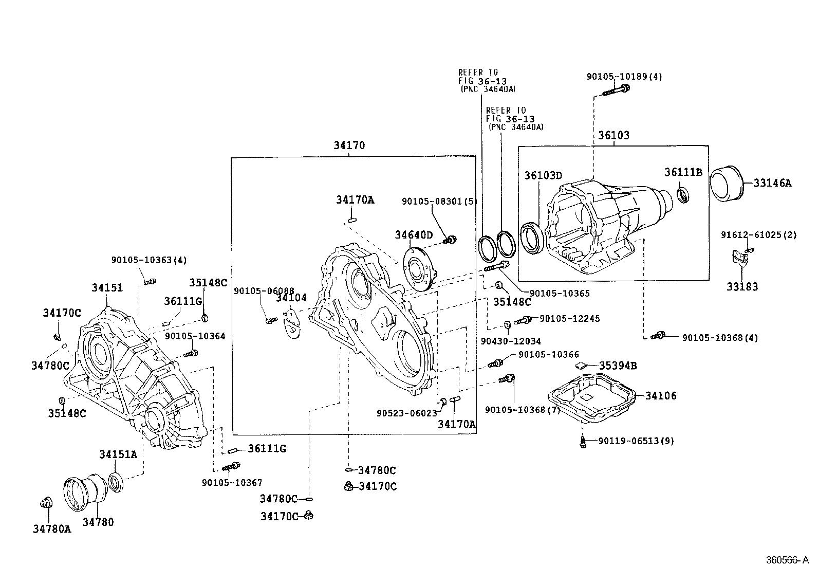 36103-30050 CASE SUB-ASSY, TRANSFER product image