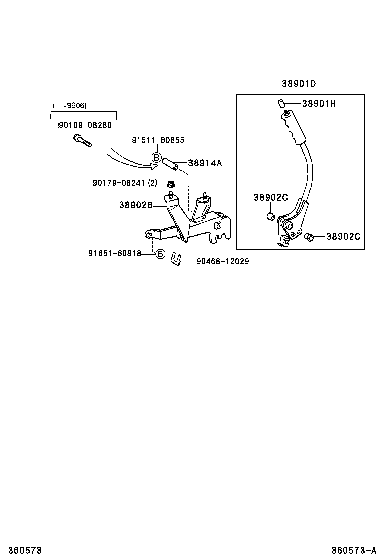 51407-37390 BRACKET, CABLE CLAMP, NO.1 product image