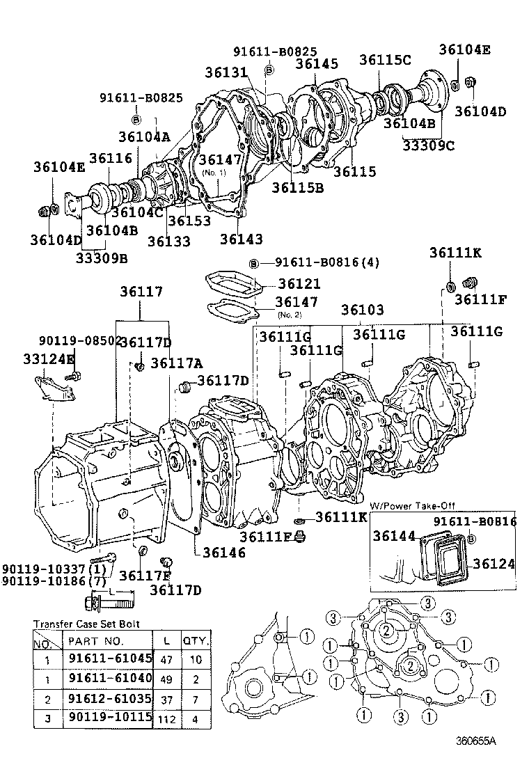 36101-35130 CASE SUB-ASSY, TRANSFER product image