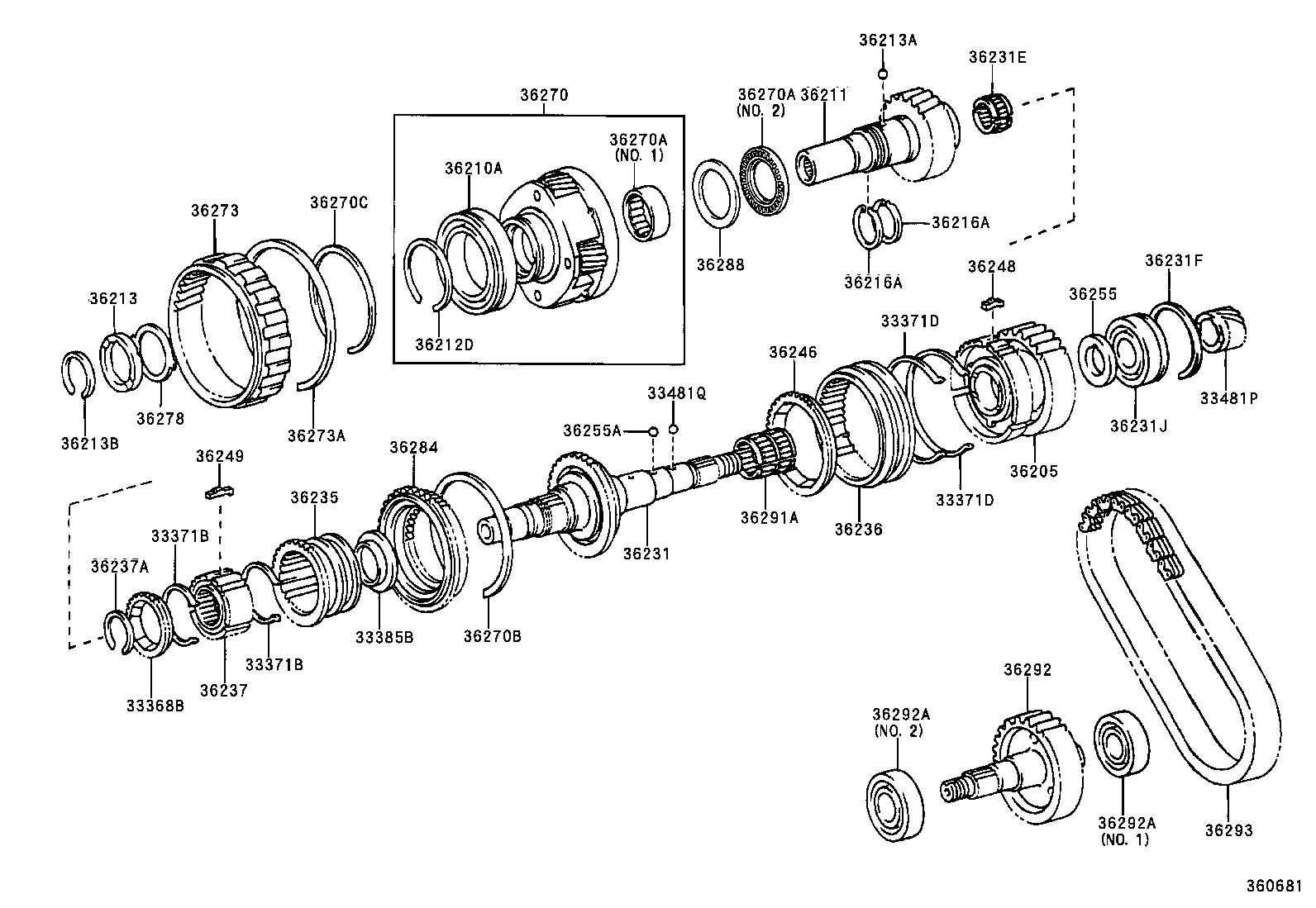 36236-35030 SLEEVE, FRONT DRIVE CLUTCH product image
