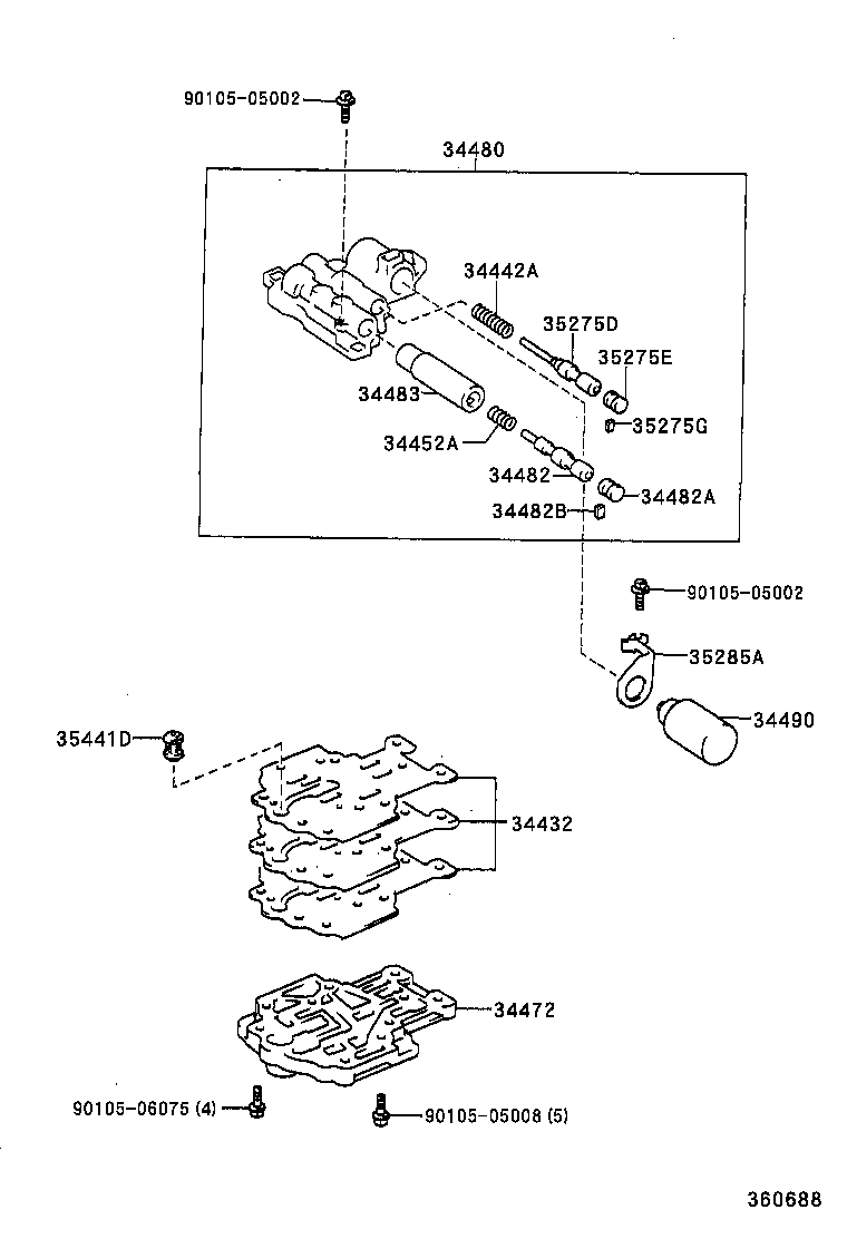 34403-30010 PLATE, TRANSFER VALVE BODY, UPPER product image