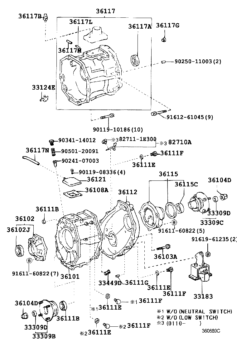 36107-35220 ADAPTER, TRANSFER product image
