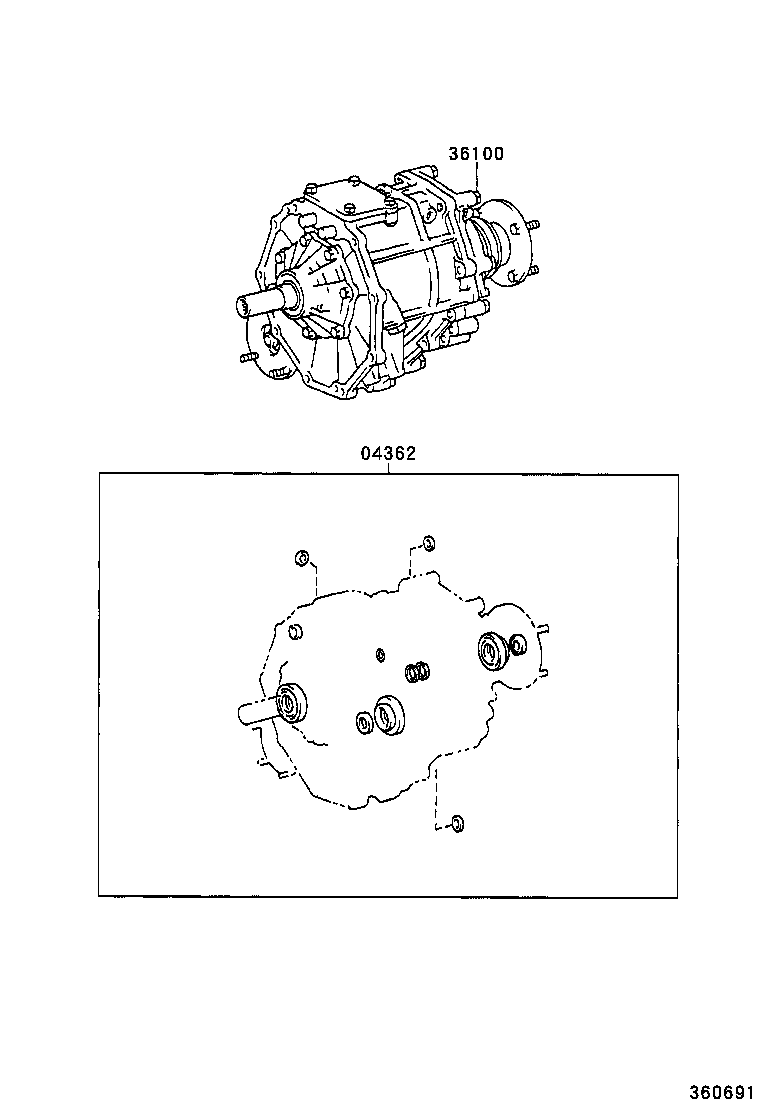 36100-3D080 TRANSFER ASSY product image