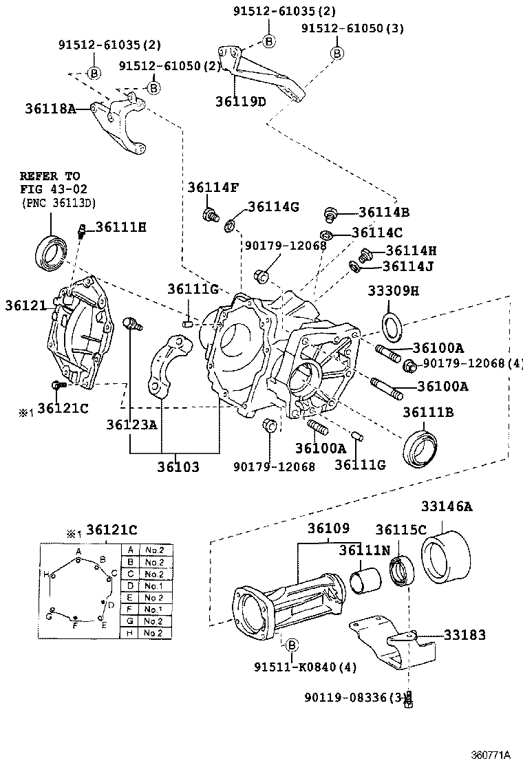33183-21020 DAMPER, TRANSFER DYNAMIC product image