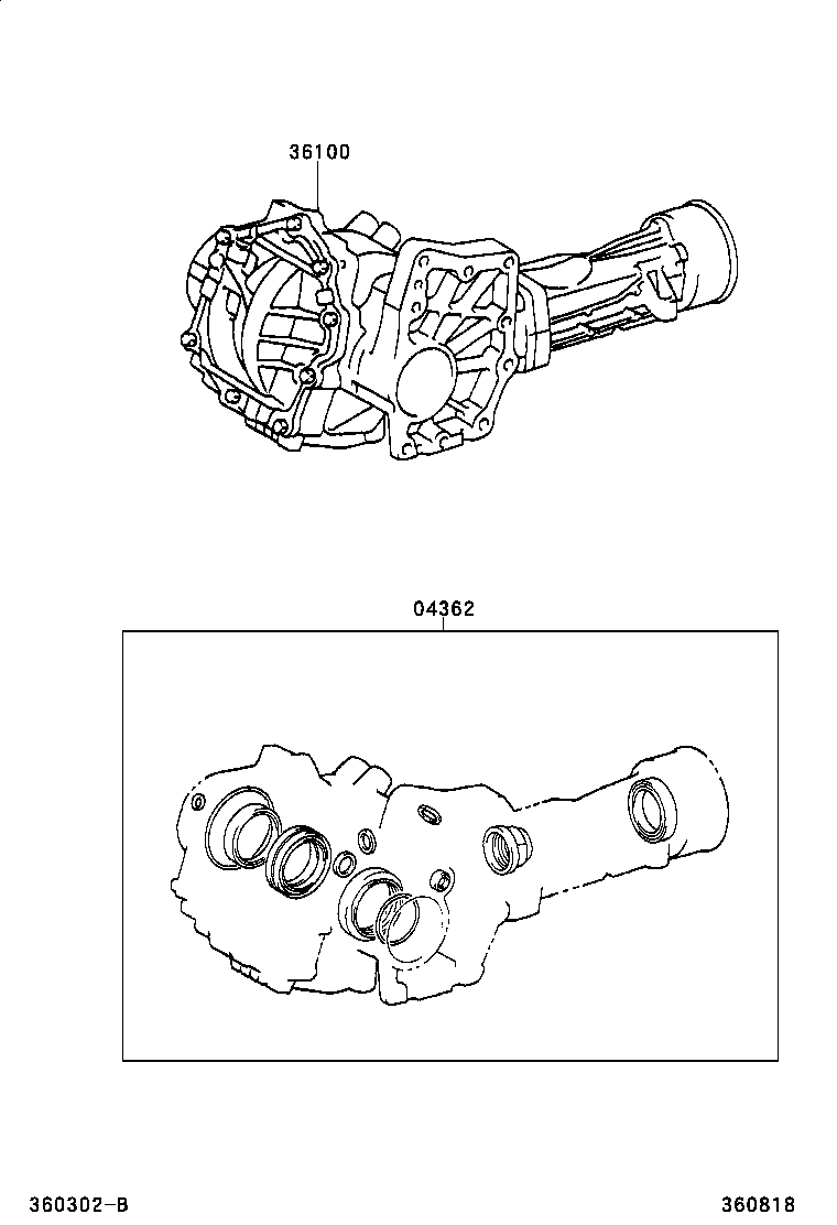 04362-48010 GASKET KIT, TRANSFER OVERHAUL product image