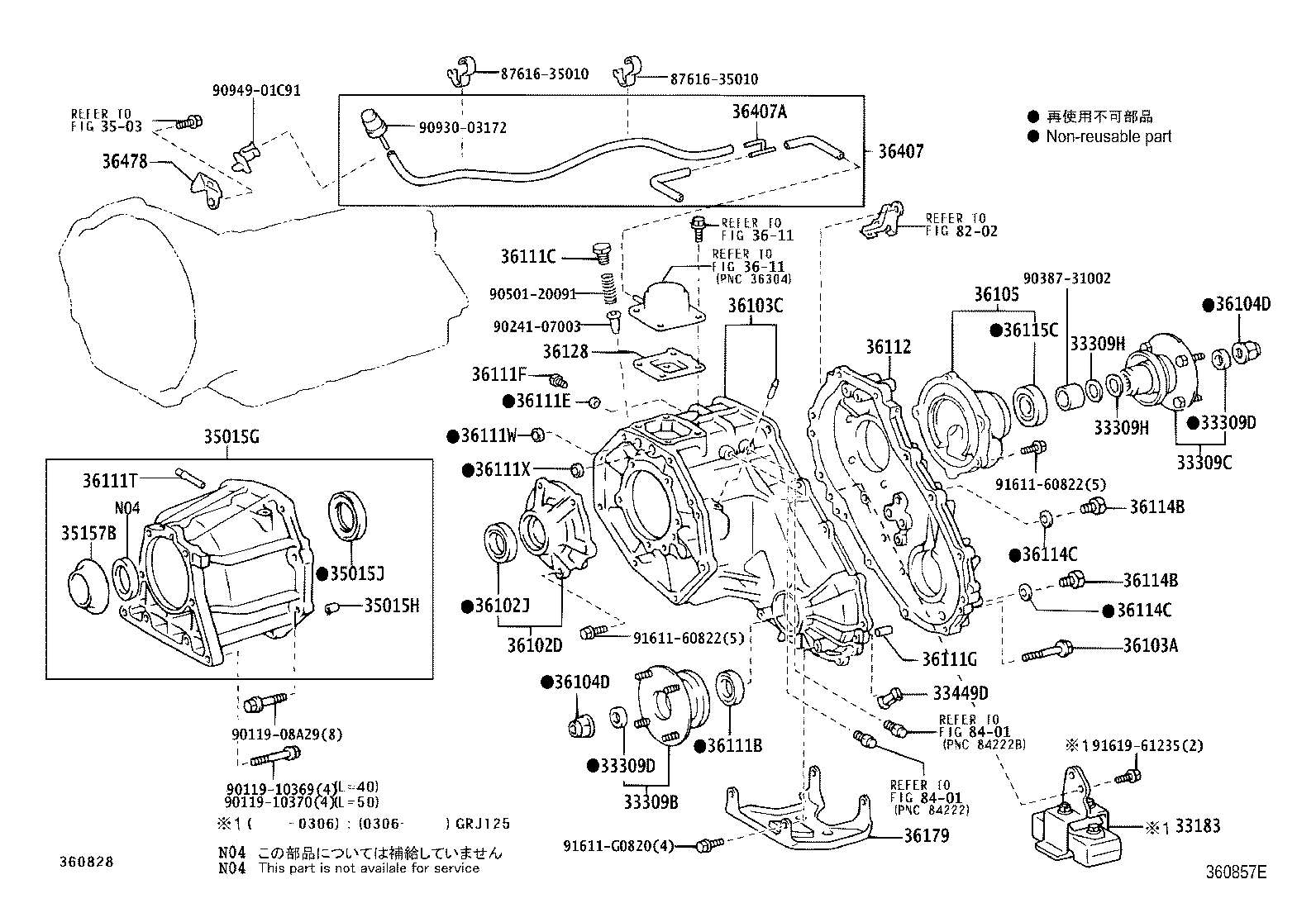 33102-60121 ADAPTER, TRANSFER product image