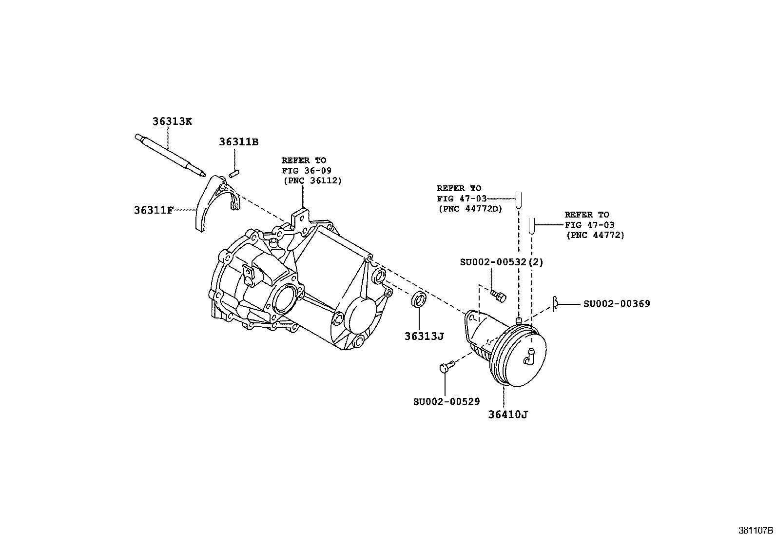 36870-37110 CABLE ASSY, TRANSFER CONTROL product image