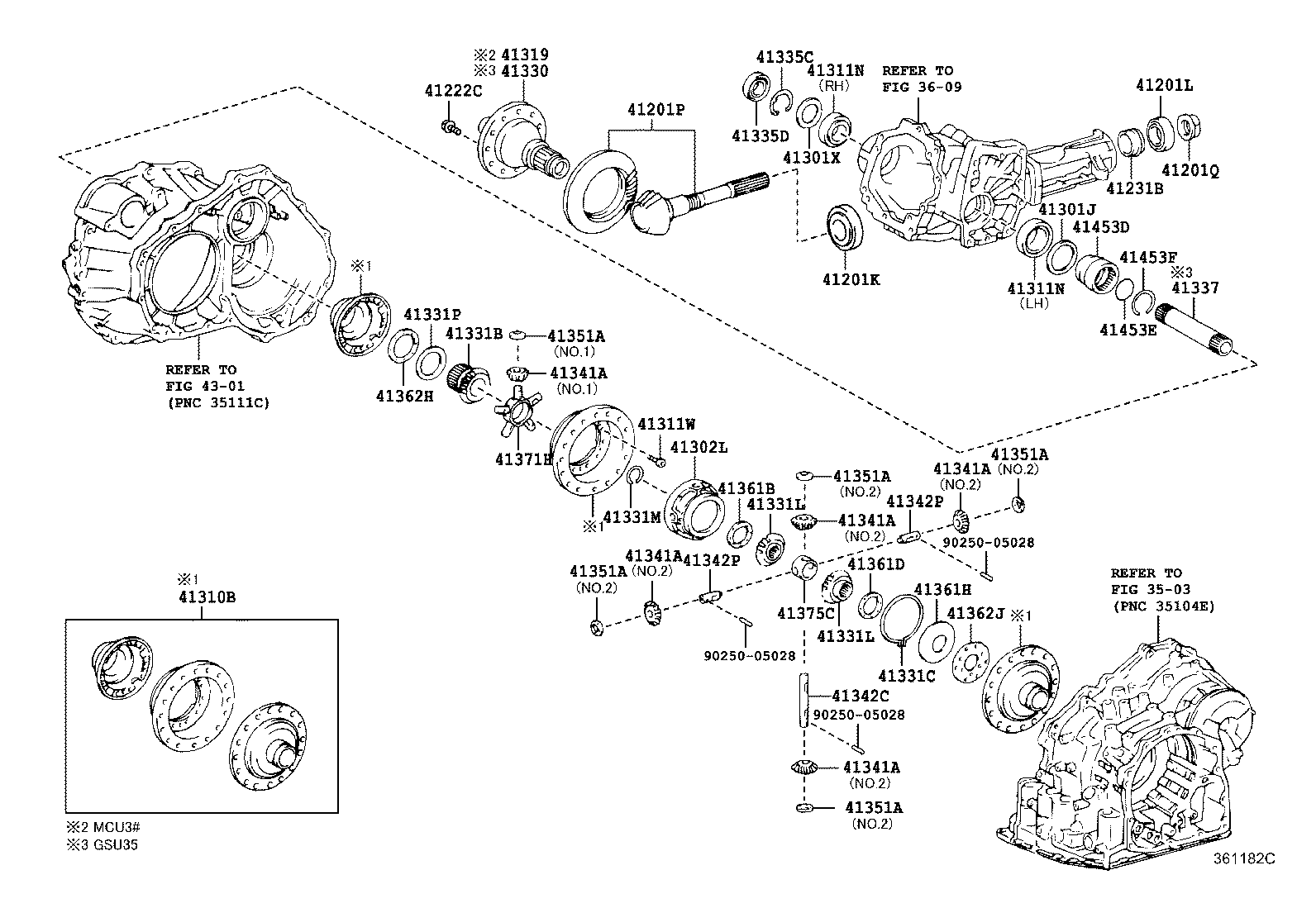 41319-45010 CASE, TRANSFER RING GEAR MOUNTING product image