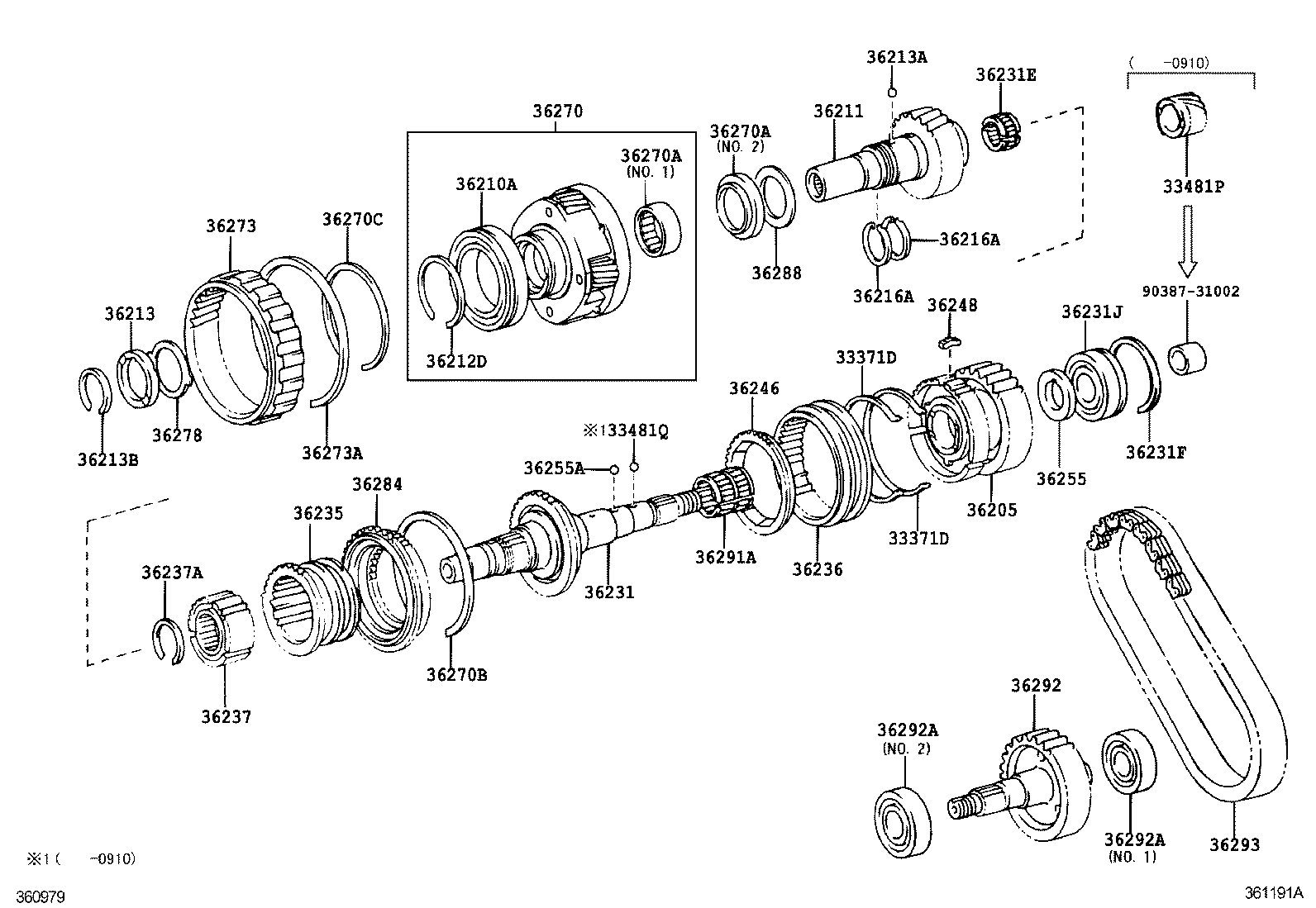 Toyota 36236-35050 SLEEVE, FRONT DRIVE CLUTCH