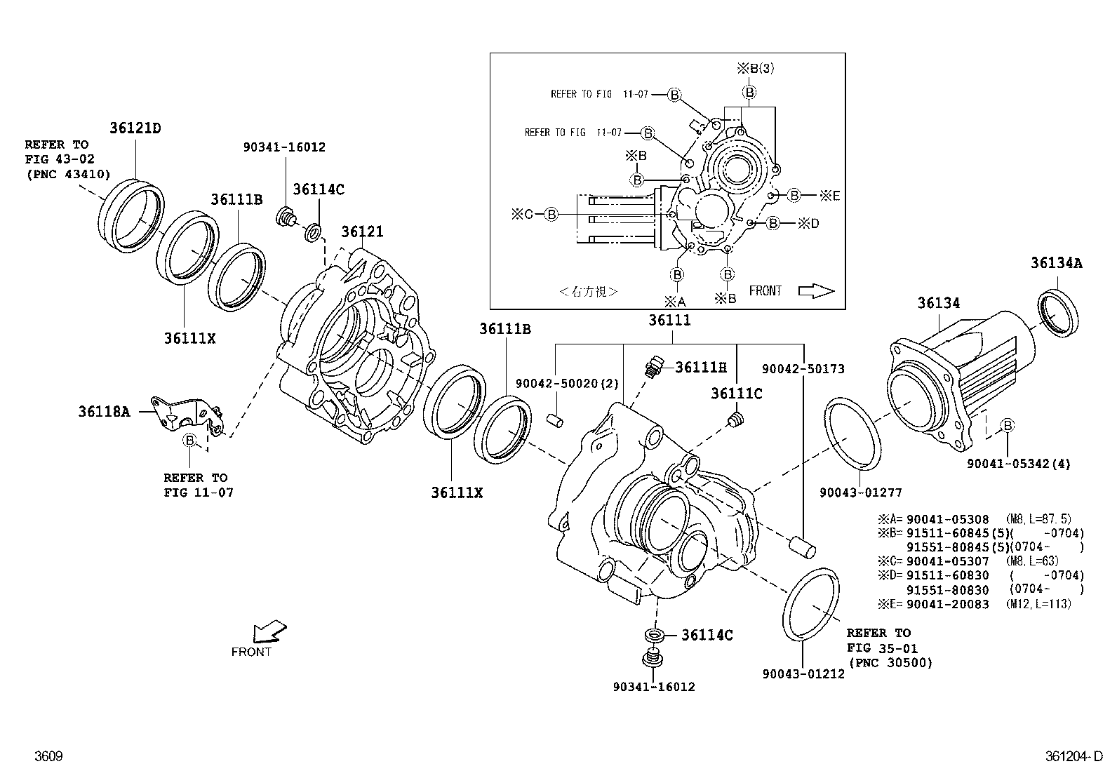 36118-B1050 PLATE, TRANSFER STIFFENER, RH product image