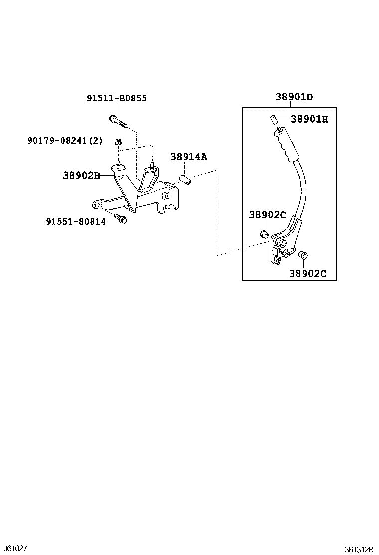 38930-37520 CABLE ASSY, PUSH PULL product image