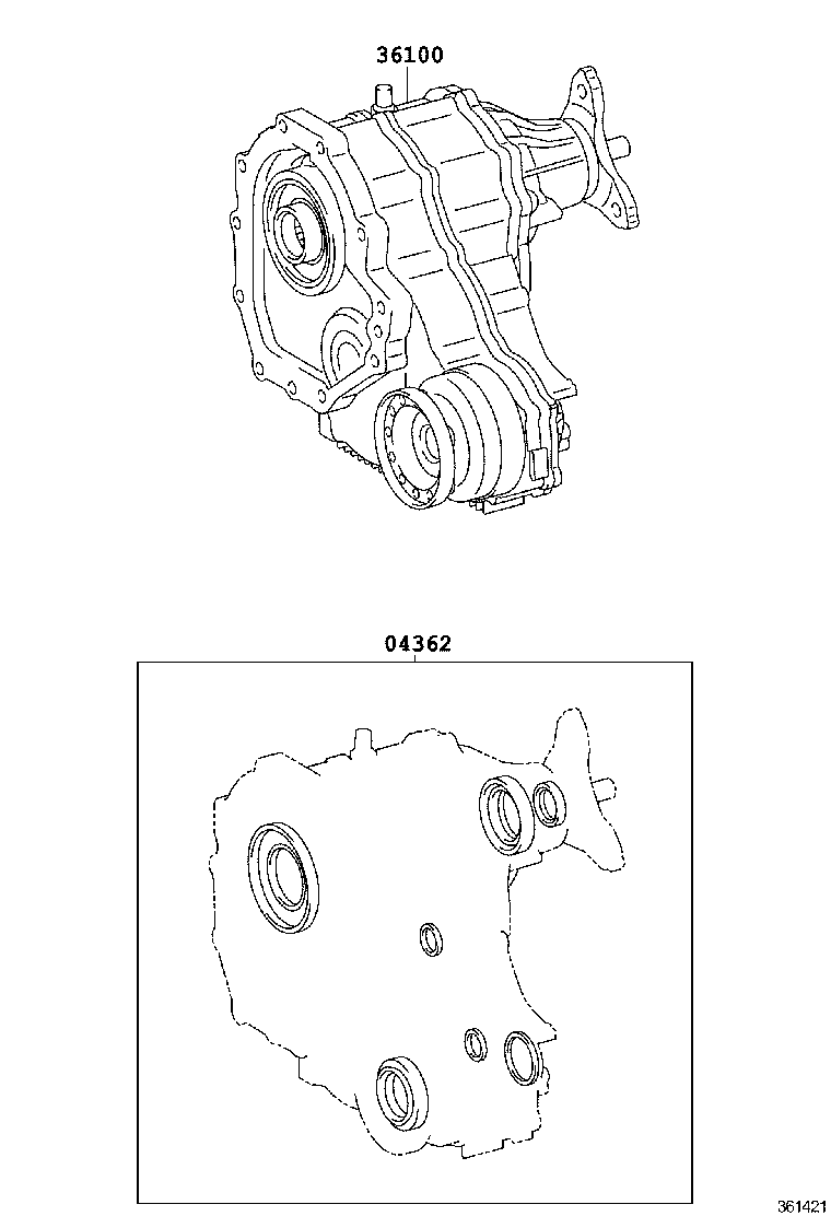 04362-50010 GASKET KIT, TRANSFER OVERHAUL product image