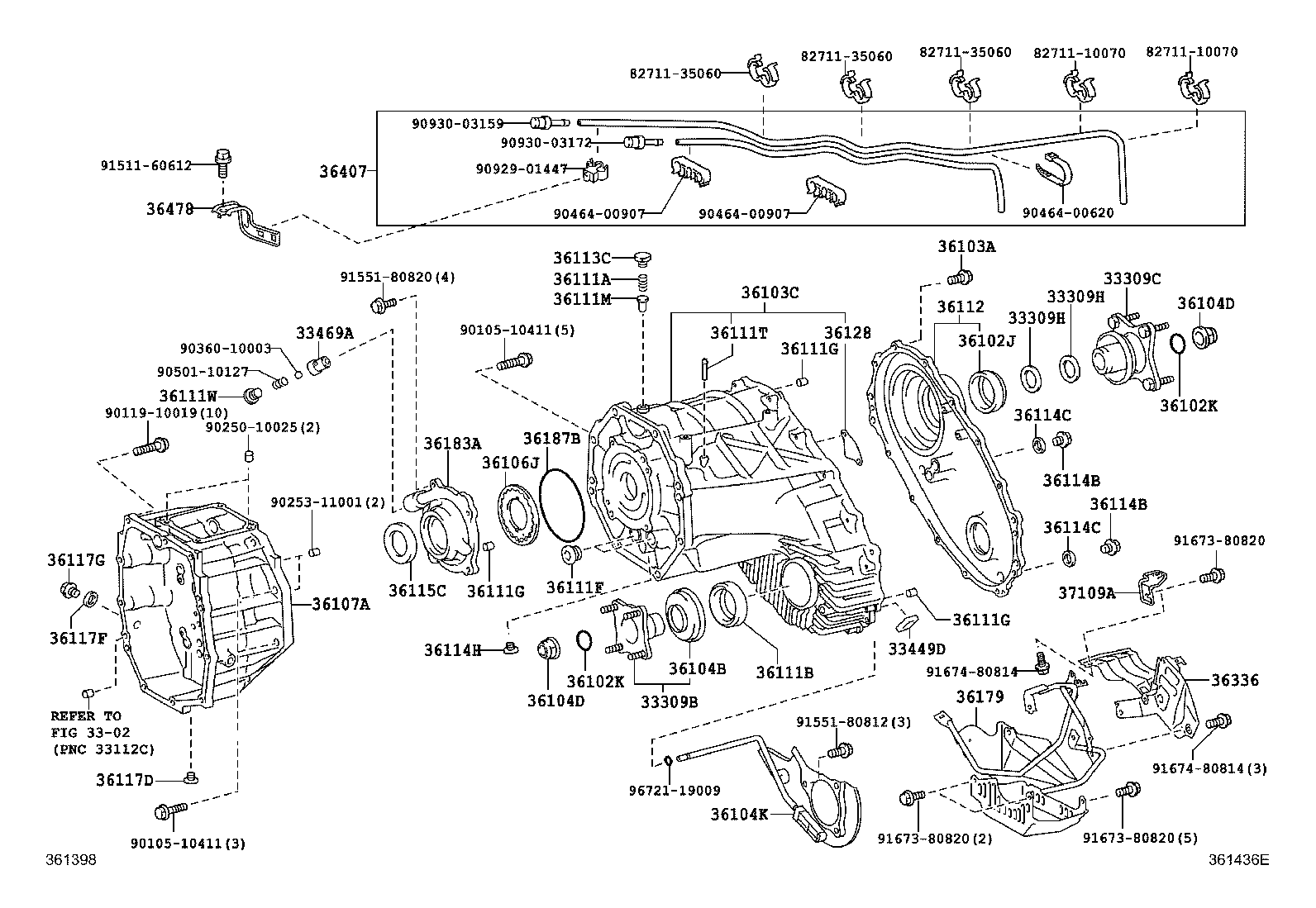 36107-60090 ADAPTER SUB-ASSY, TRANSFER product image