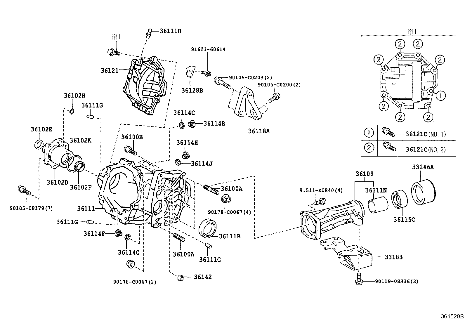 90105-C0198 BOLT (FOR TRANSFER & TRANSAXLE SETTING) product image