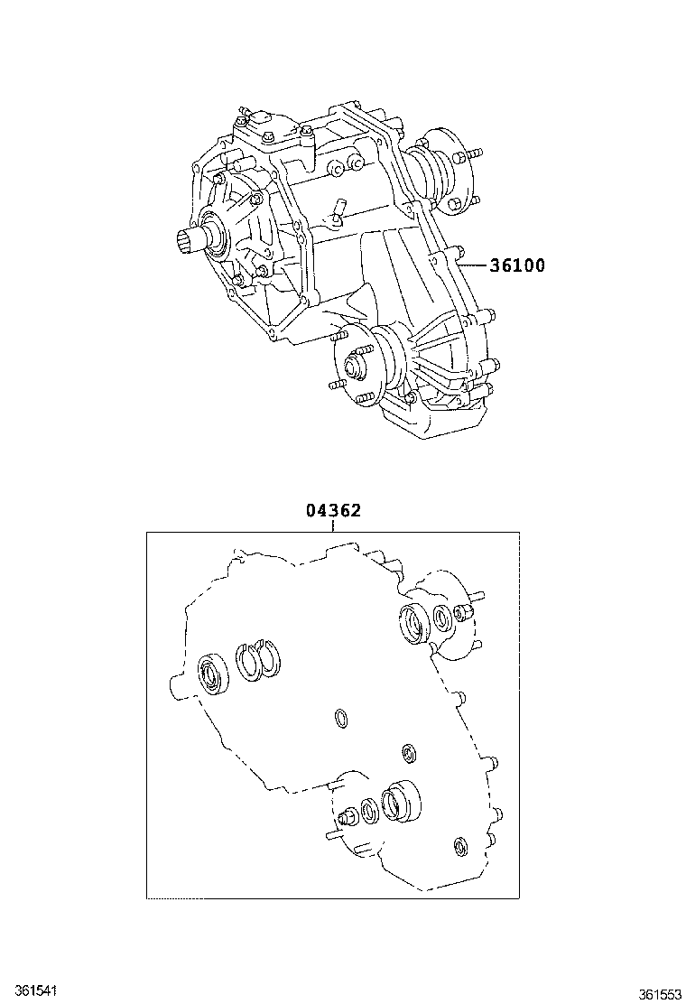 04362-71110 GASKET KIT, TRANSFER OVERHAUL product image