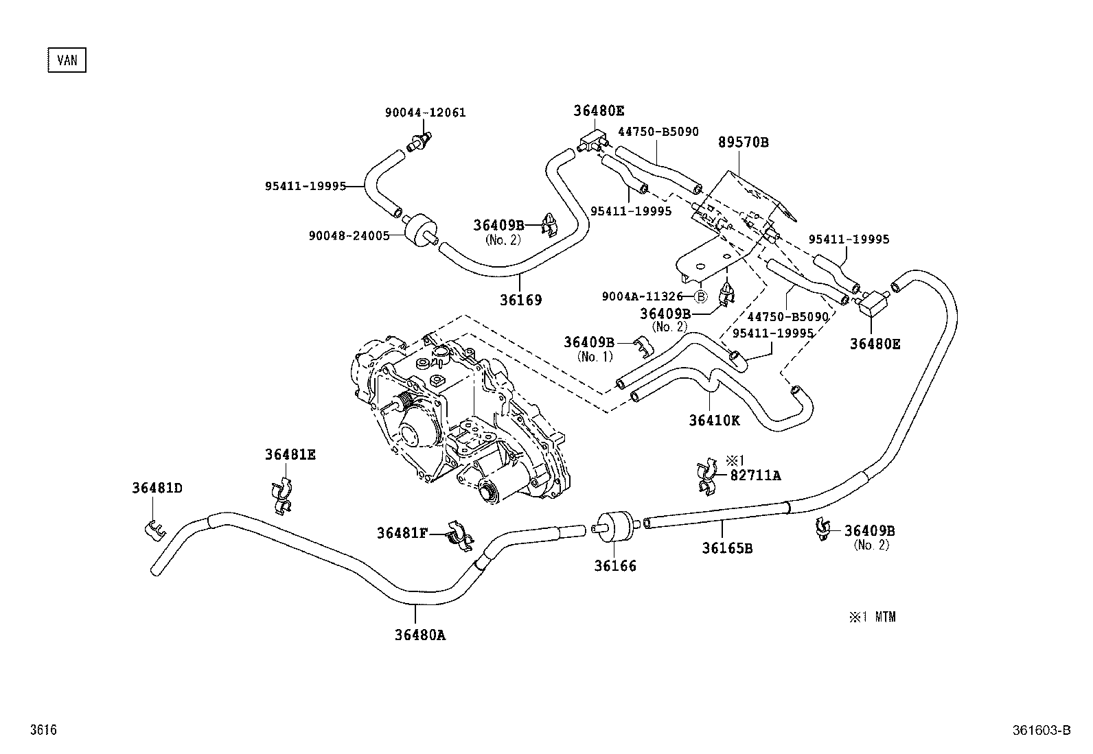 90044-64456 CLAMP, VACUUM TUBE product image