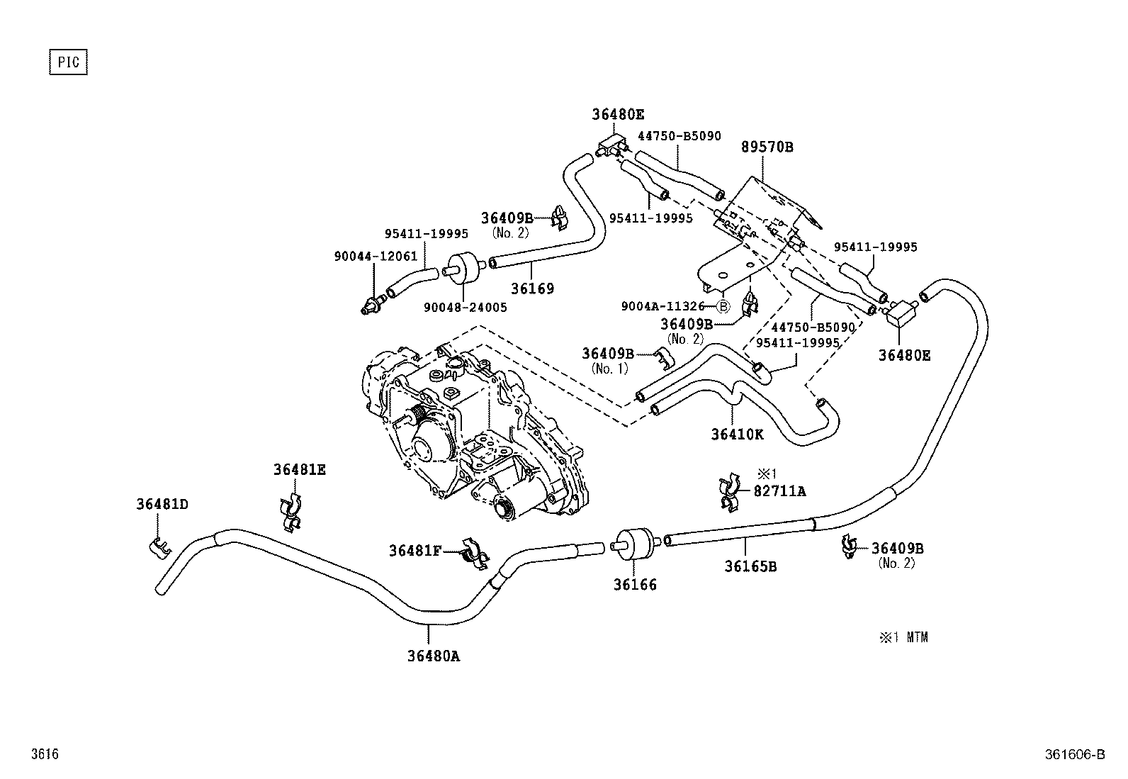 90044-64456 CLAMP, VACUUM TUBE product image