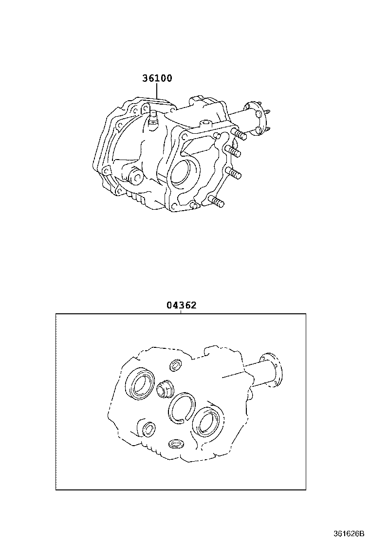 04362-52050 GASKET KIT, TRANSFER OVERHAUL product image