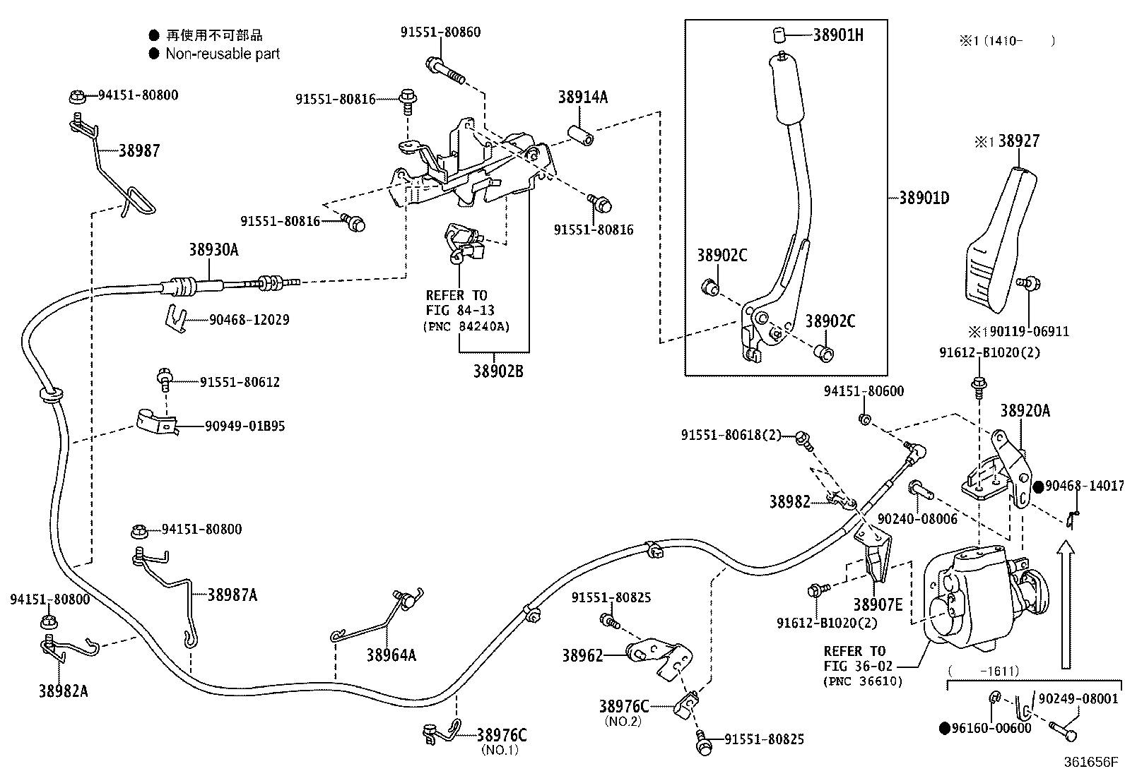 38902-37141 BRACKET SUB-ASSY, VALVE CONTROL LEVER product image