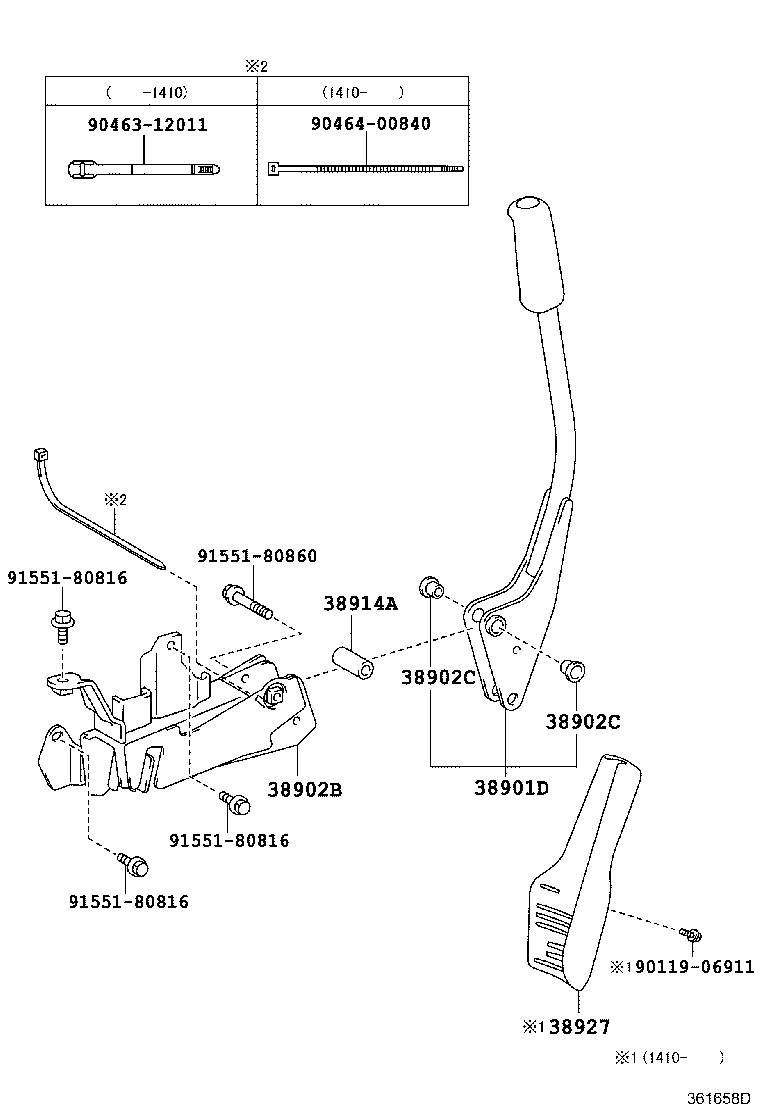 38902-37141 BRACKET SUB-ASSY, VALVE CONTROL LEVER product image