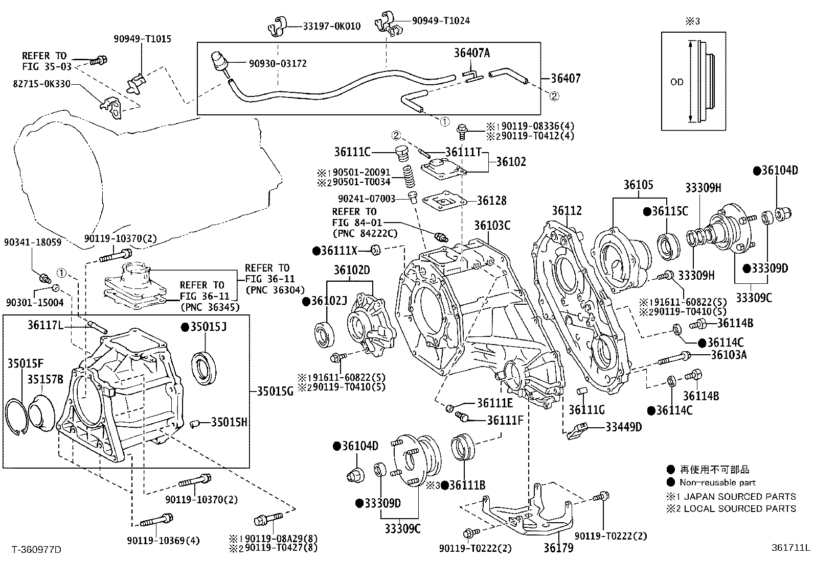 33309-35112 FLANGE SUB-ASSY, OUTPUT SHAFT COMPANION product image