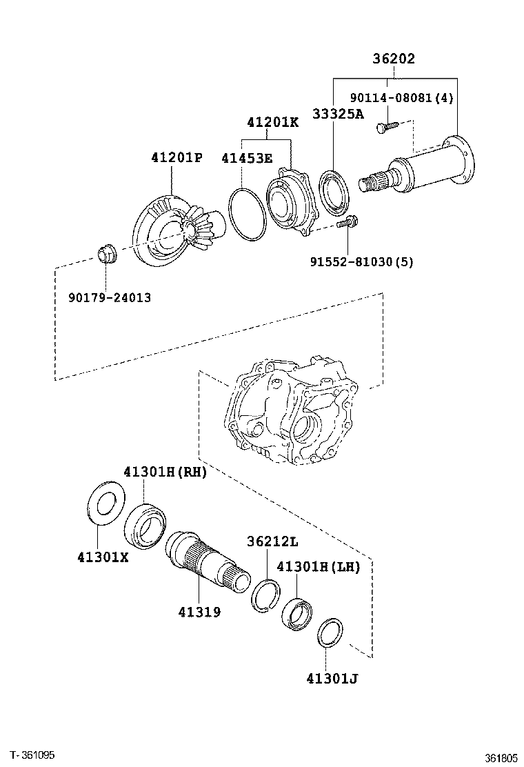 41319-52010 CASE, TRANSFER RING GEAR MOUNTING product image