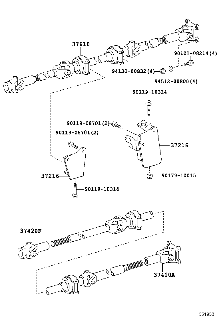 37610-60290 SHAFT ASSY, DRIVE, FRONT product image