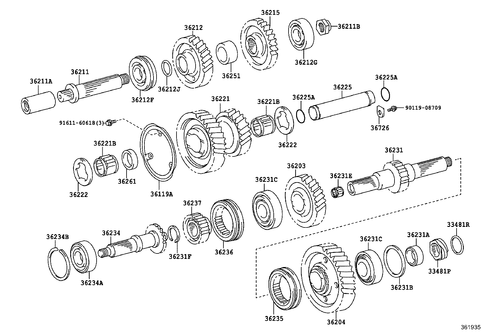 90201-35006 WASHER, PLATE (FOR SPEEDOMETER DRIVE GEAR) product image
