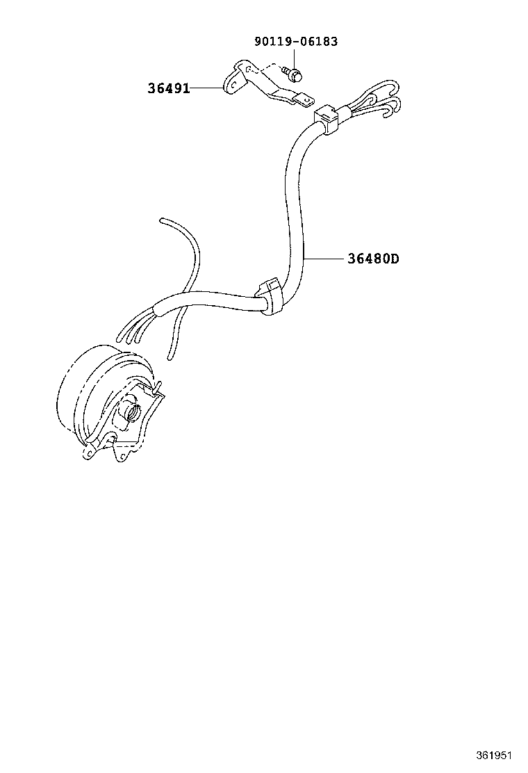 36480-12080 TUBE ASSY, TRANSFER VACUUM product image