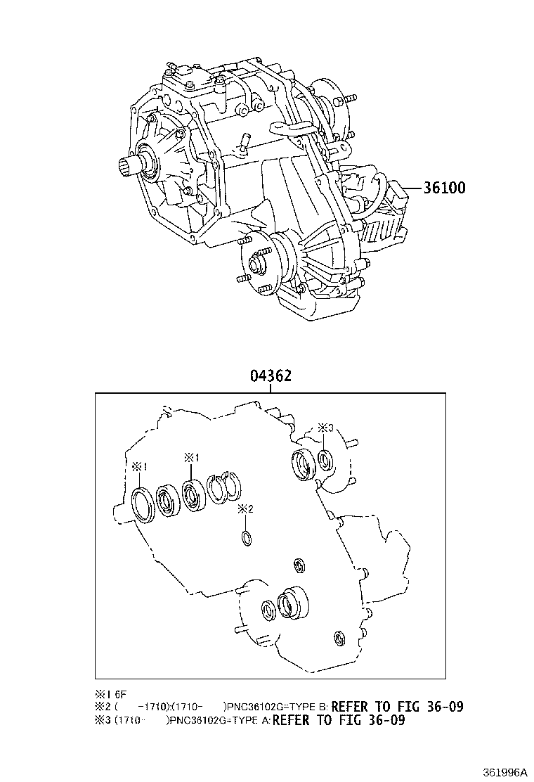 04362-0K030 GASKET KIT, TRANSFER OVERHAUL product image