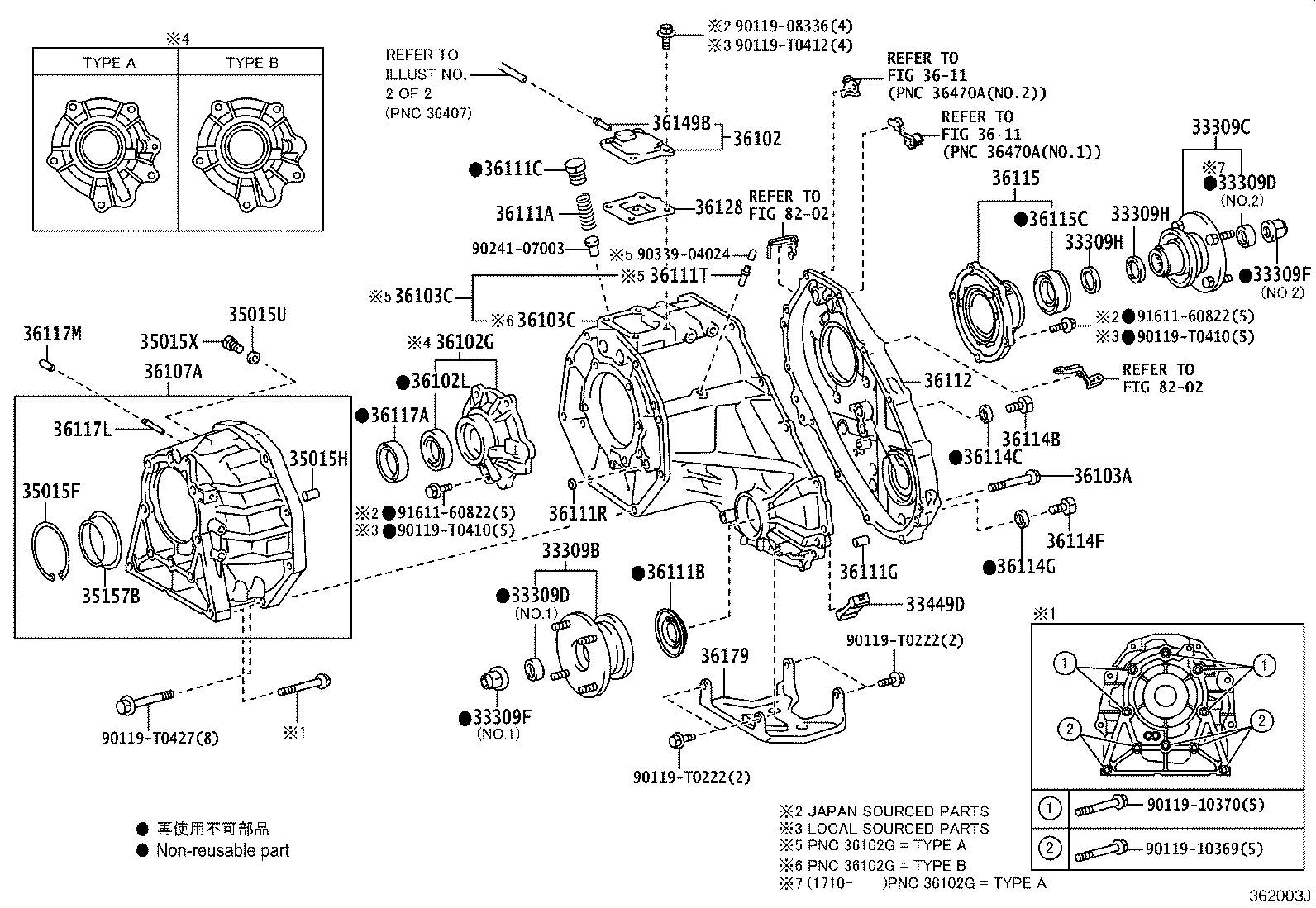 36204-71020 FLANGE SUB-ASSY, OUTPUT SHAFT COMPANION product image