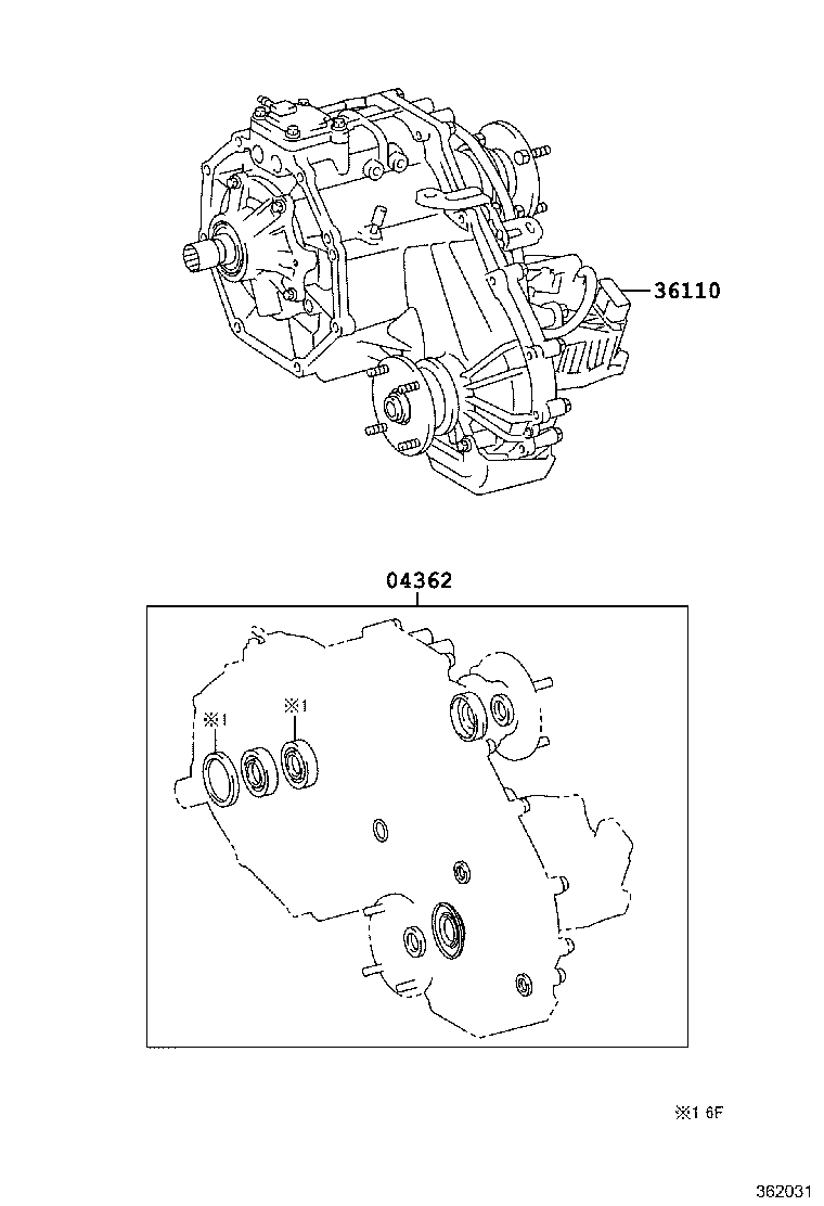 04362-04010 GASKET KIT, TRANSFER OVERHAUL product image