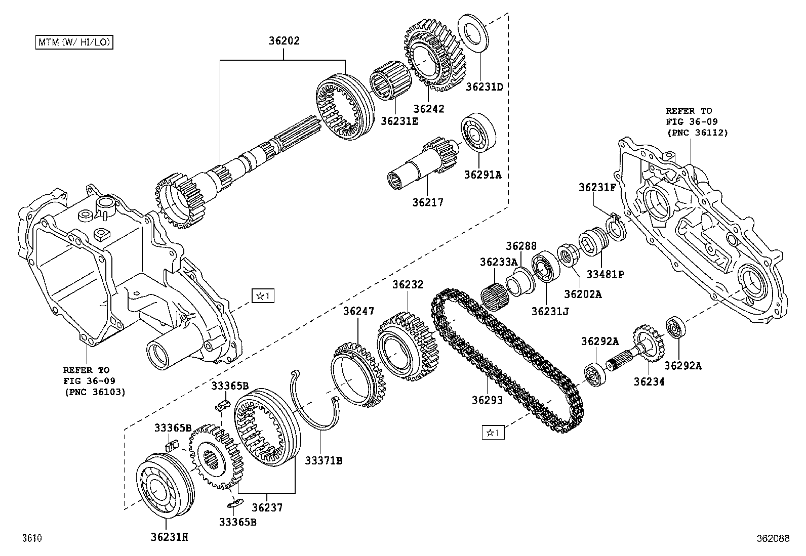 36217-97501 GEAR, TRANSFER LOW SPEED INPUT product image
