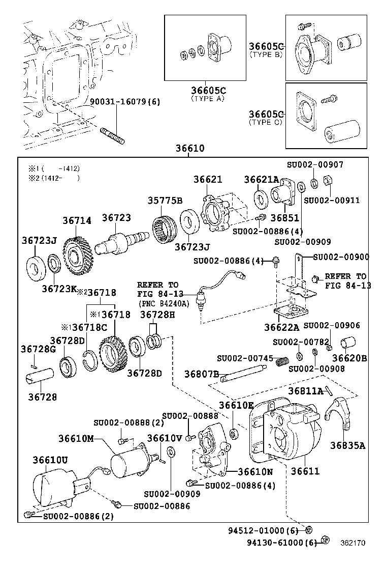 36610-37473 POWER TAKE-OFF ASSY product image