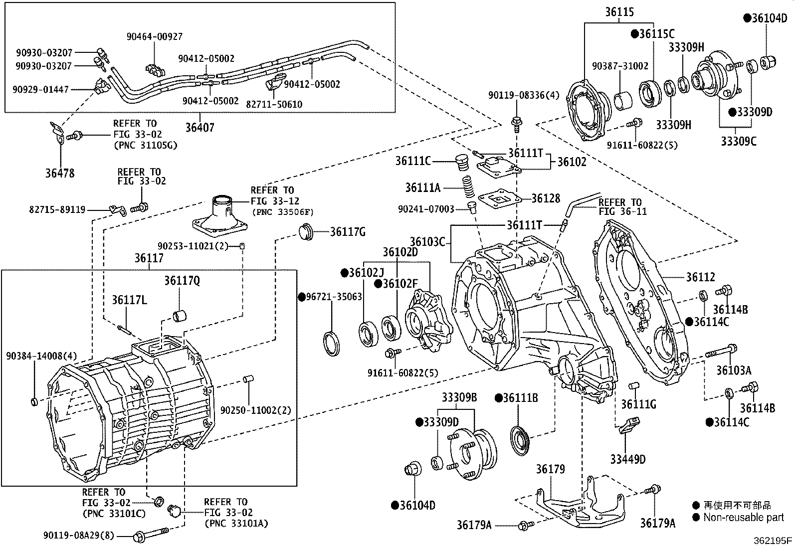 36407-60260 HOSE SUB-ASSY, TRANSFER BREATHER product image