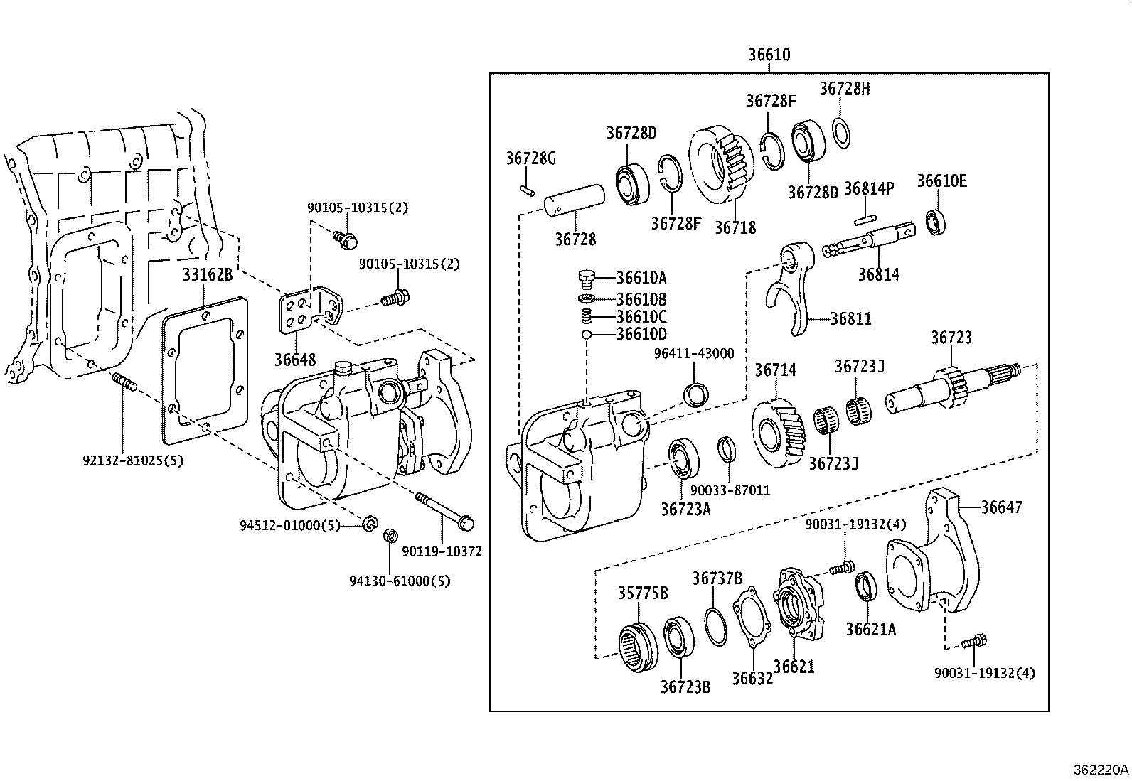 27679-78370 BRACKET, POWER TAKE-OFF SOLENOID product image