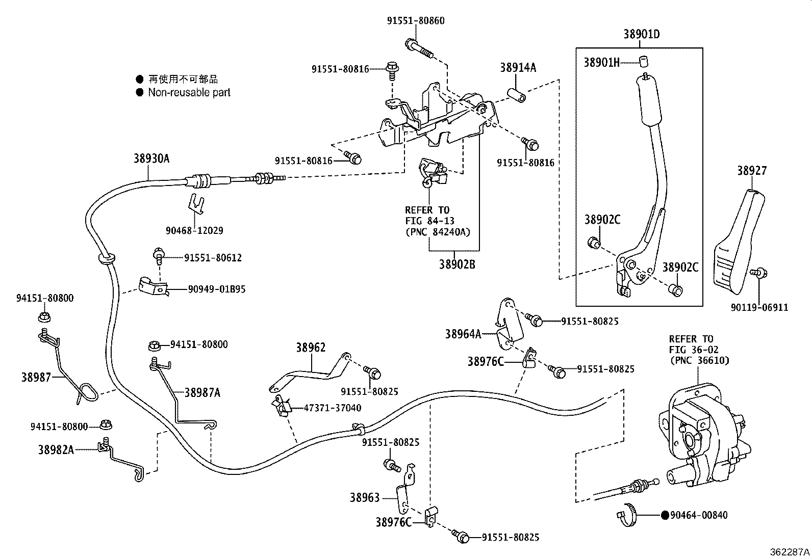 38902-37141 BRACKET SUB-ASSY, VALVE CONTROL LEVER product image