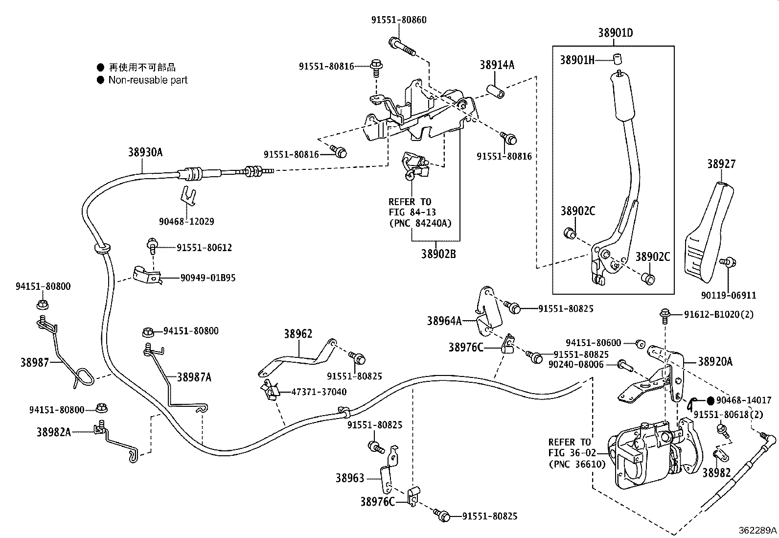 38902-37141 BRACKET SUB-ASSY, VALVE CONTROL LEVER product image