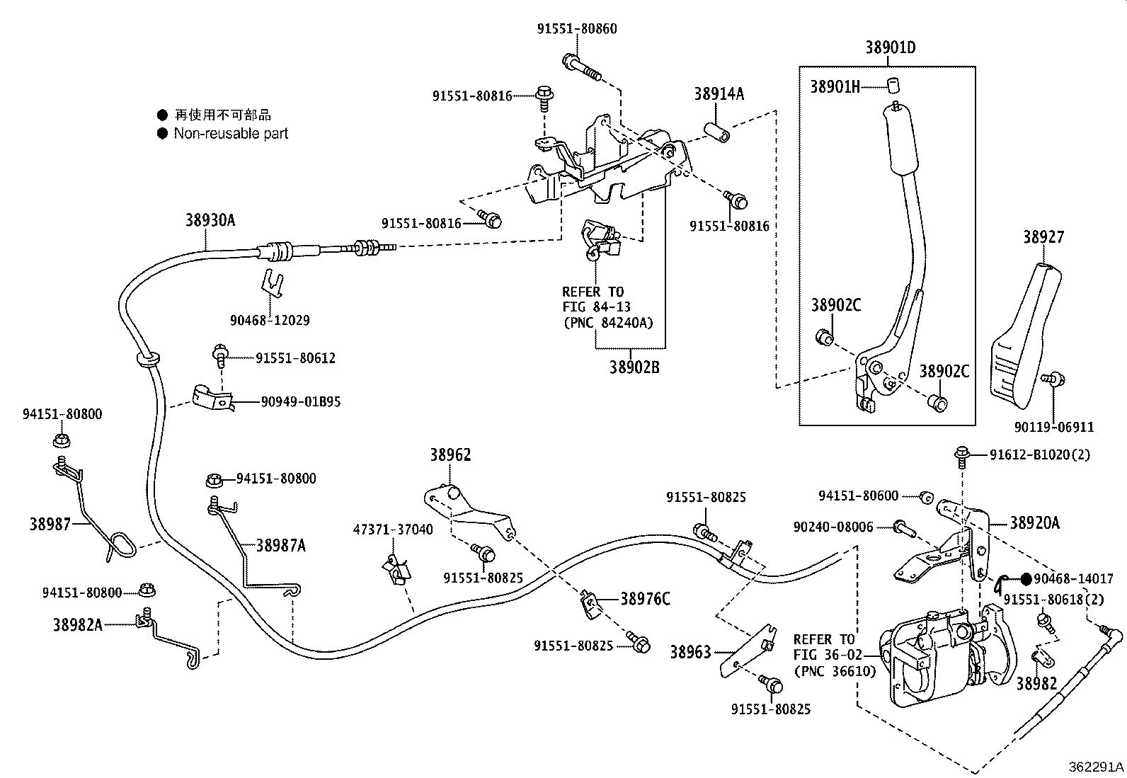 38902-37141 BRACKET SUB-ASSY, VALVE CONTROL LEVER product image