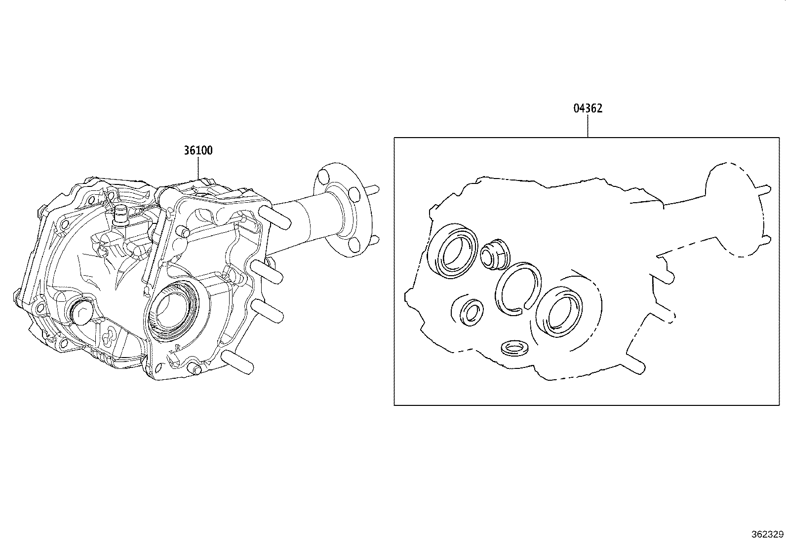 36100-42170 TRANSFER ASSY product image