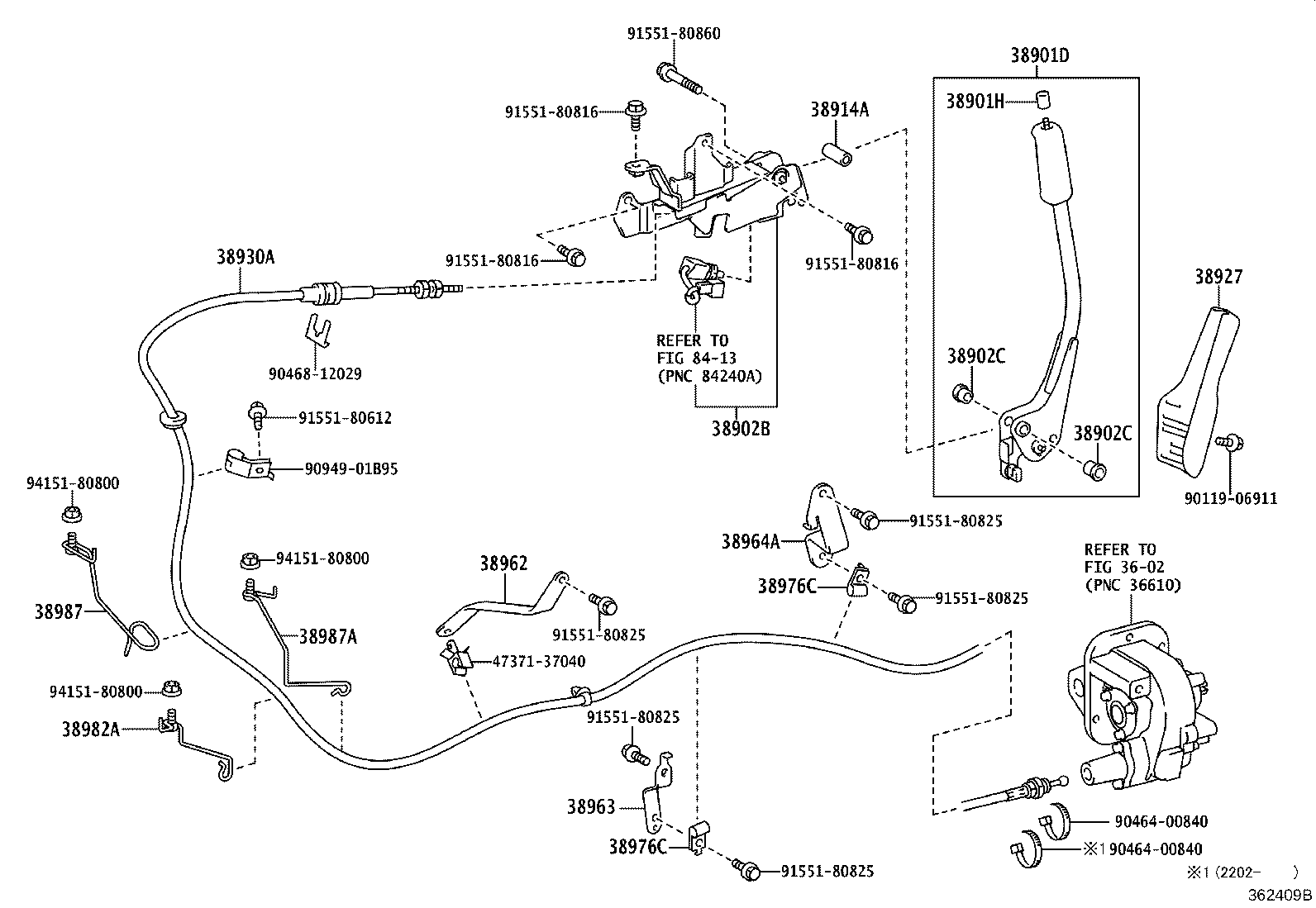 38902-37112 BRACKET SUB-ASSY, VALVE CONTROL LEVER product image